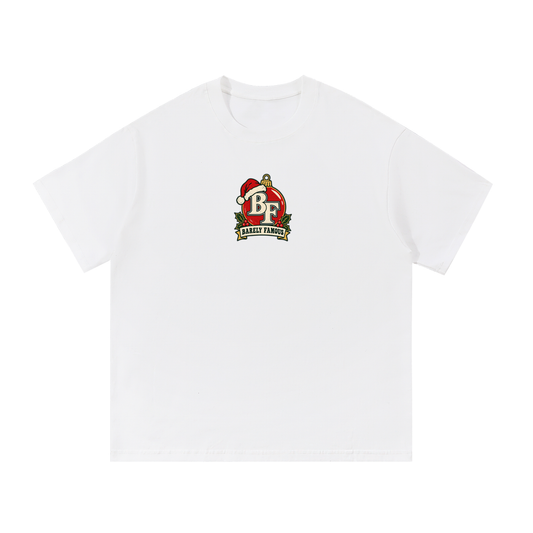Barely Famous Holiday Ornament T-Shirt – White
