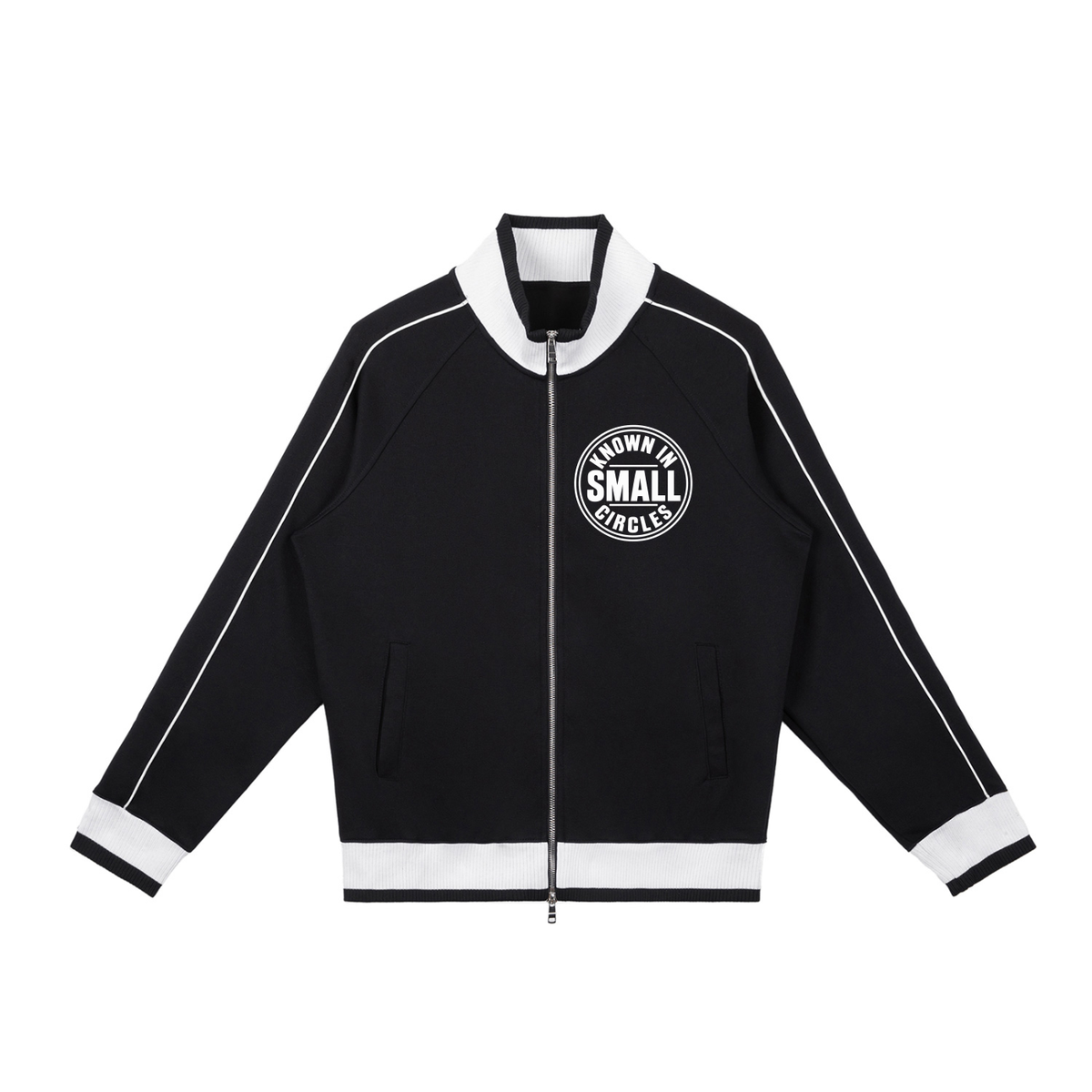 Color Block Raglan Sleeve Zip Track Jacket