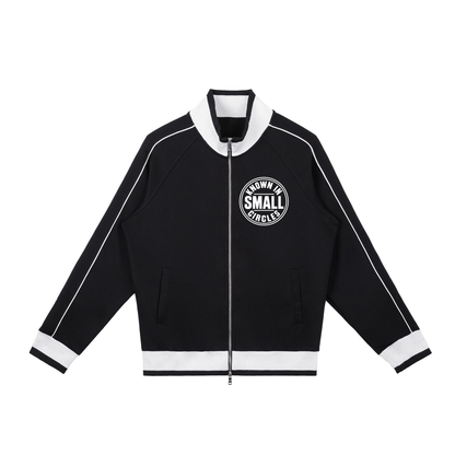 Color Block Raglan Sleeve Zip Track Jacket