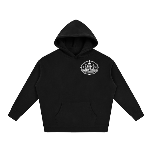 Barely Famous Members Club Oversized Fleece Hoodie – Black