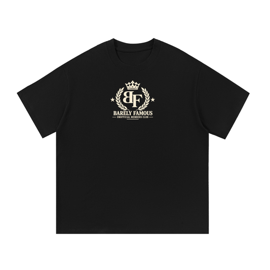 Barely Famous Crown Crest Members Club T-Shirt – Black