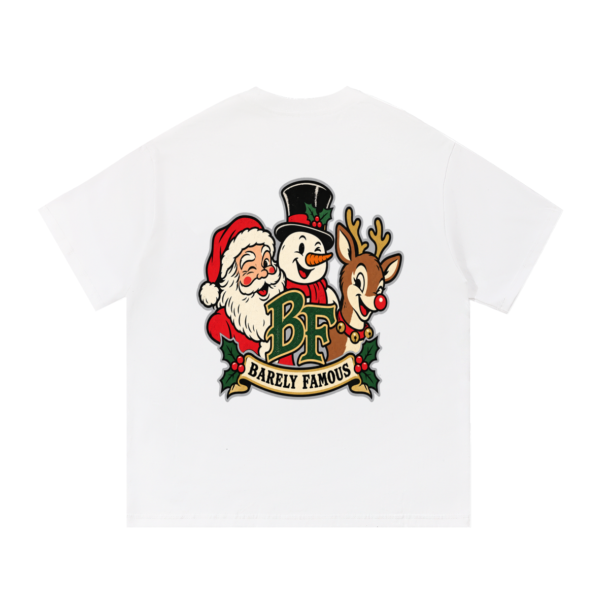 Barely Famous Holiday Ornament T-Shirt – White
