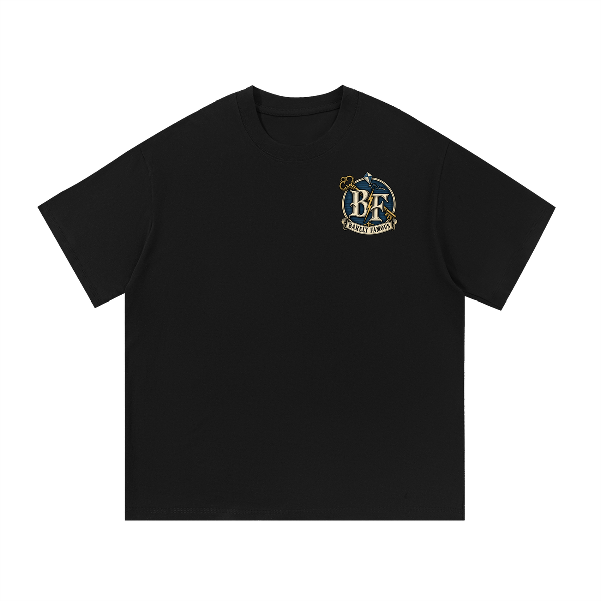 Barely Famous Benjamin Crest T-Shirt – Black