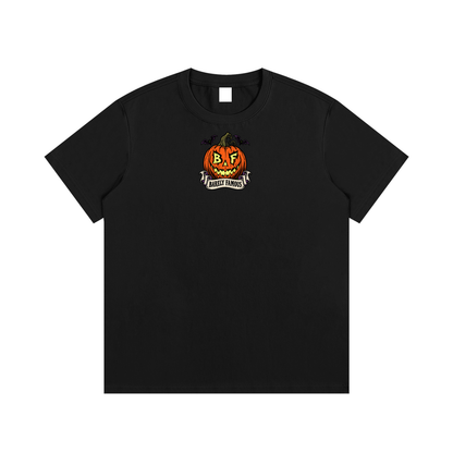 Barely Famous Halloween Pumpkin T-Shirt – Black