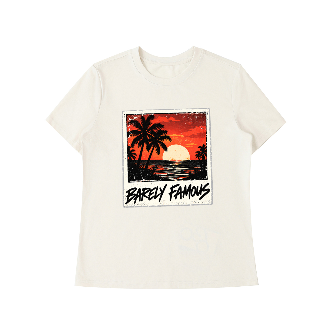 Barely Famous Sunset Polaroid Women’s T-Shirt – Mild Apricot