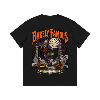 Barely Famous Halloween Pumpkin T-Shirt – Black