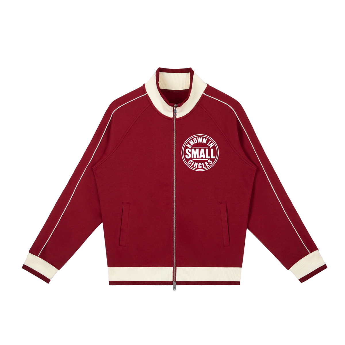 Color Block Raglan Sleeve Zip Track Jacket